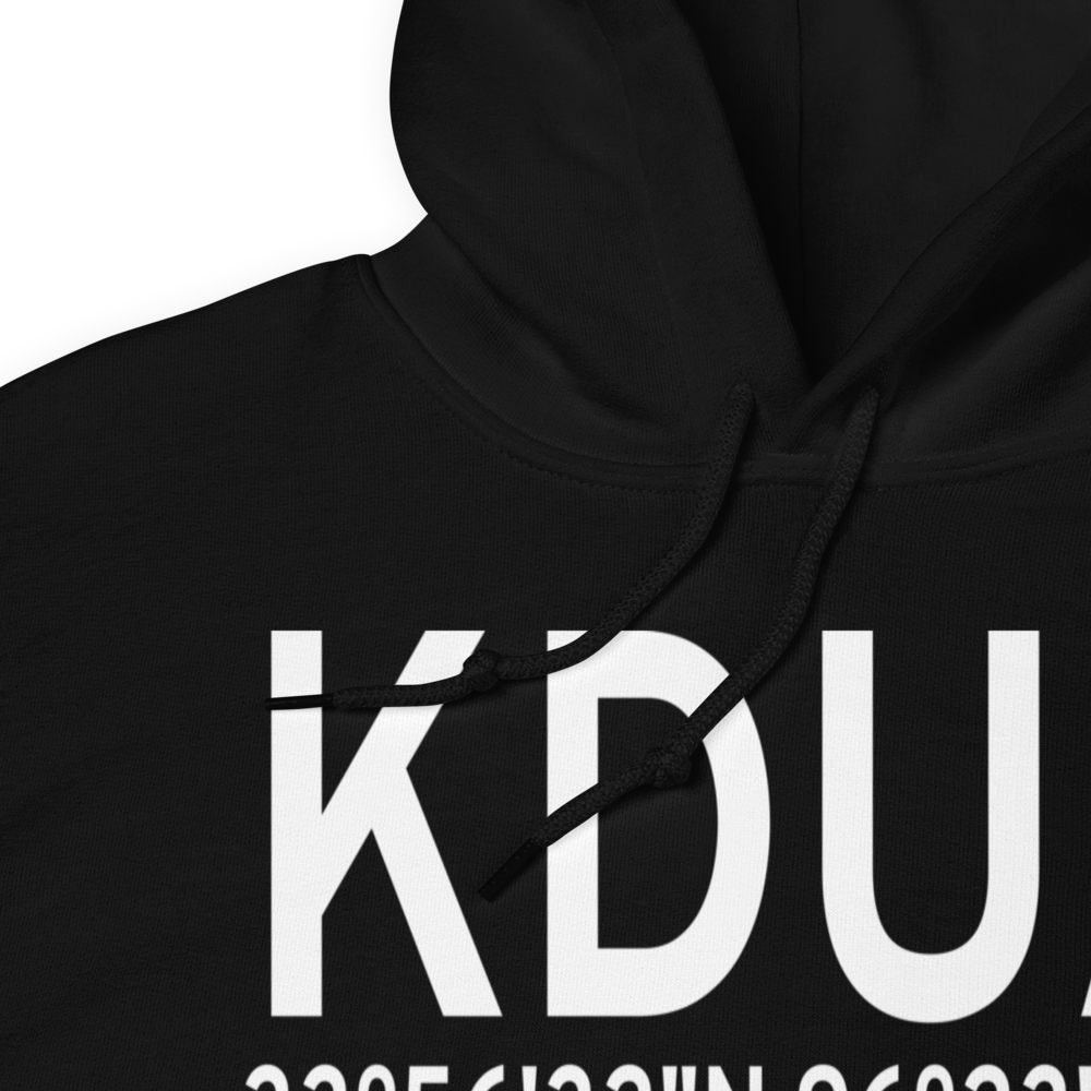 Eaker Field (KDUA) ICAO Hoodie Sweatshirt 