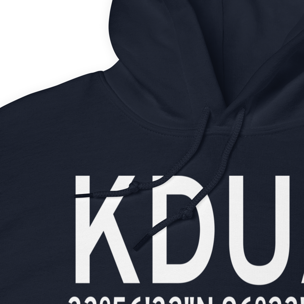 Eaker Field (KDUA) ICAO Hoodie Sweatshirt 