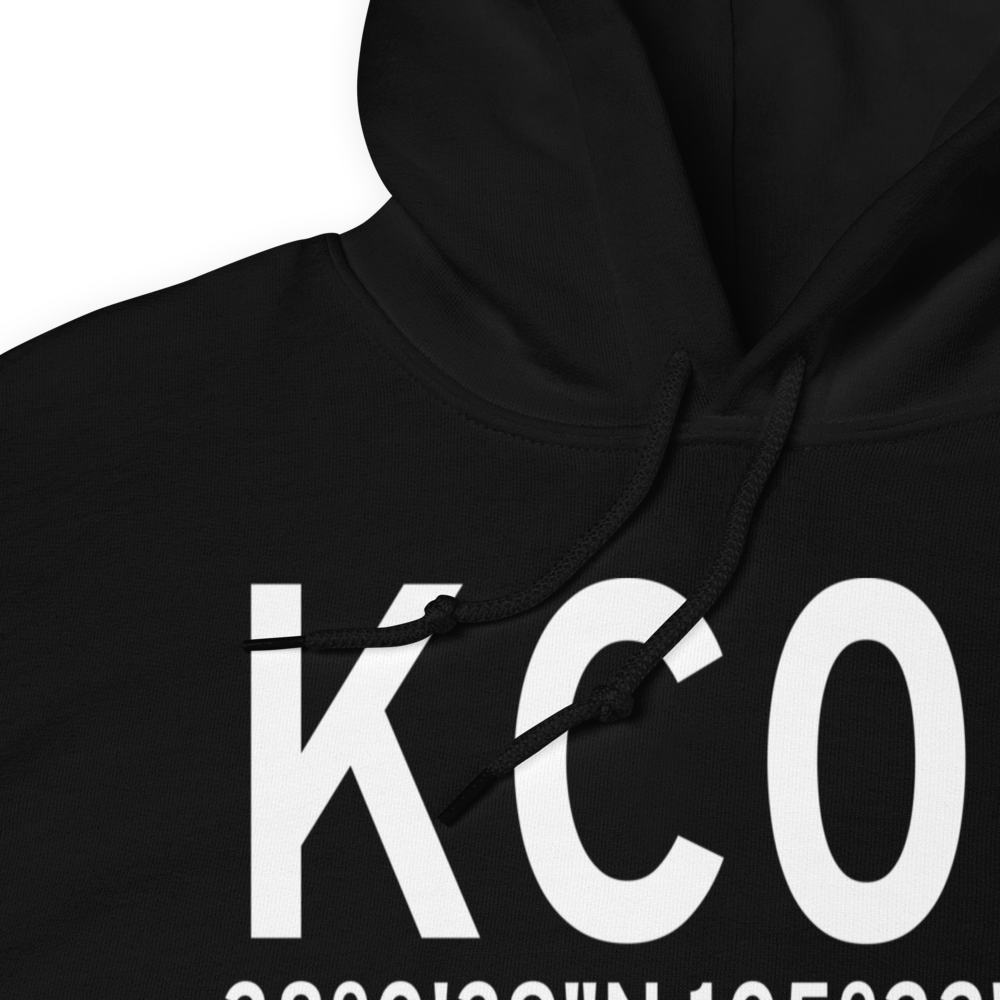 Silver West Airport (KC08) ICAO Hoodie Sweatshirt 