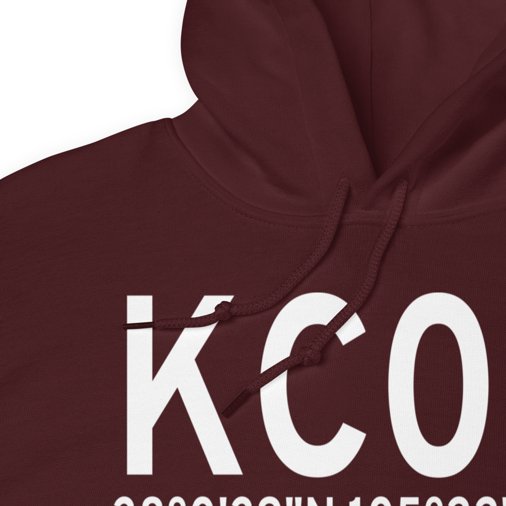 Silver West Airport (KC08) ICAO Hoodie Sweatshirt 