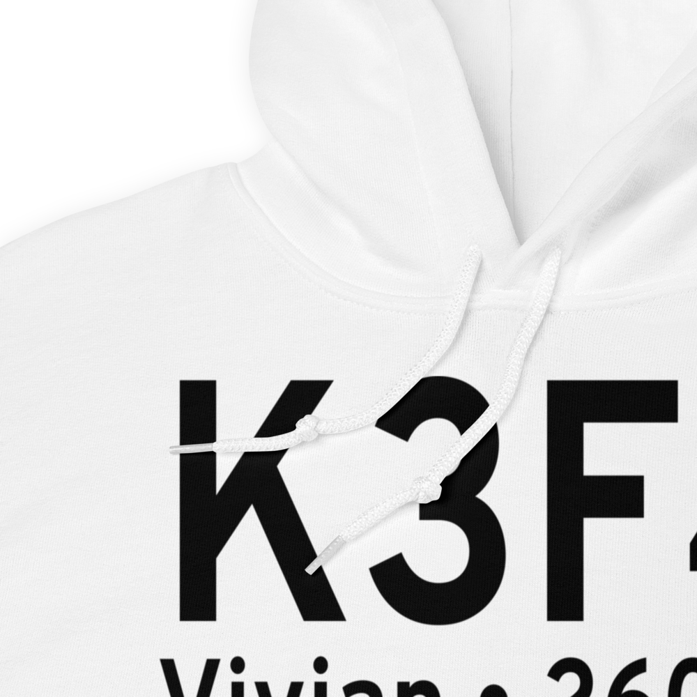 Vivian Airport (K3F4) ICAO Hoodie Sweatshirt 