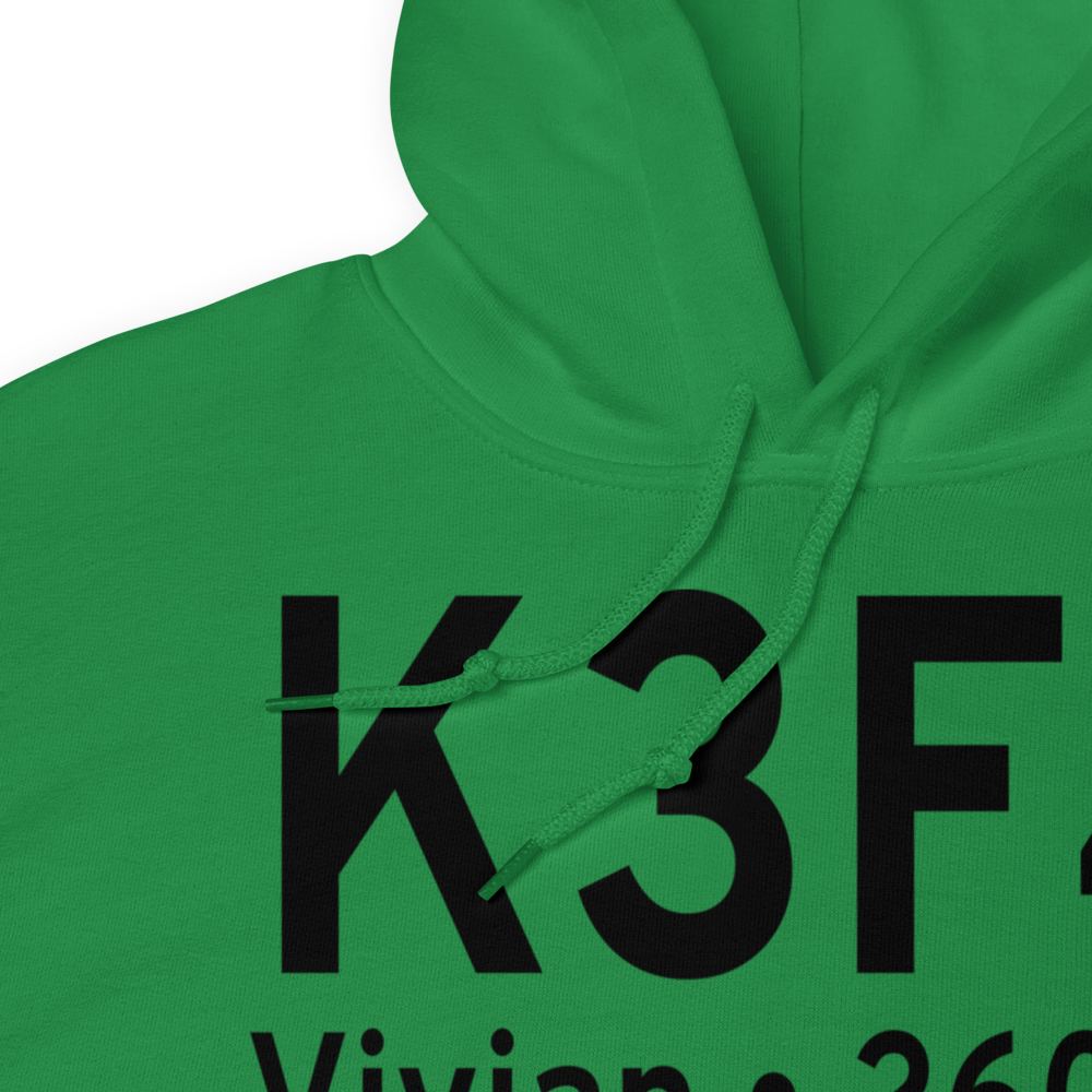 Vivian Airport (K3F4) ICAO Hoodie Sweatshirt 