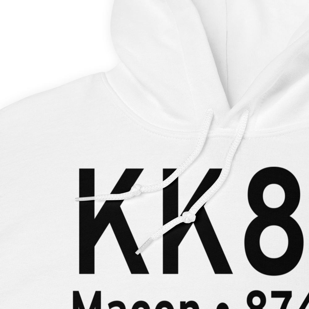 Macon Fower Memorial Airport (KK89) ICAO Hoodie Sweatshirt 