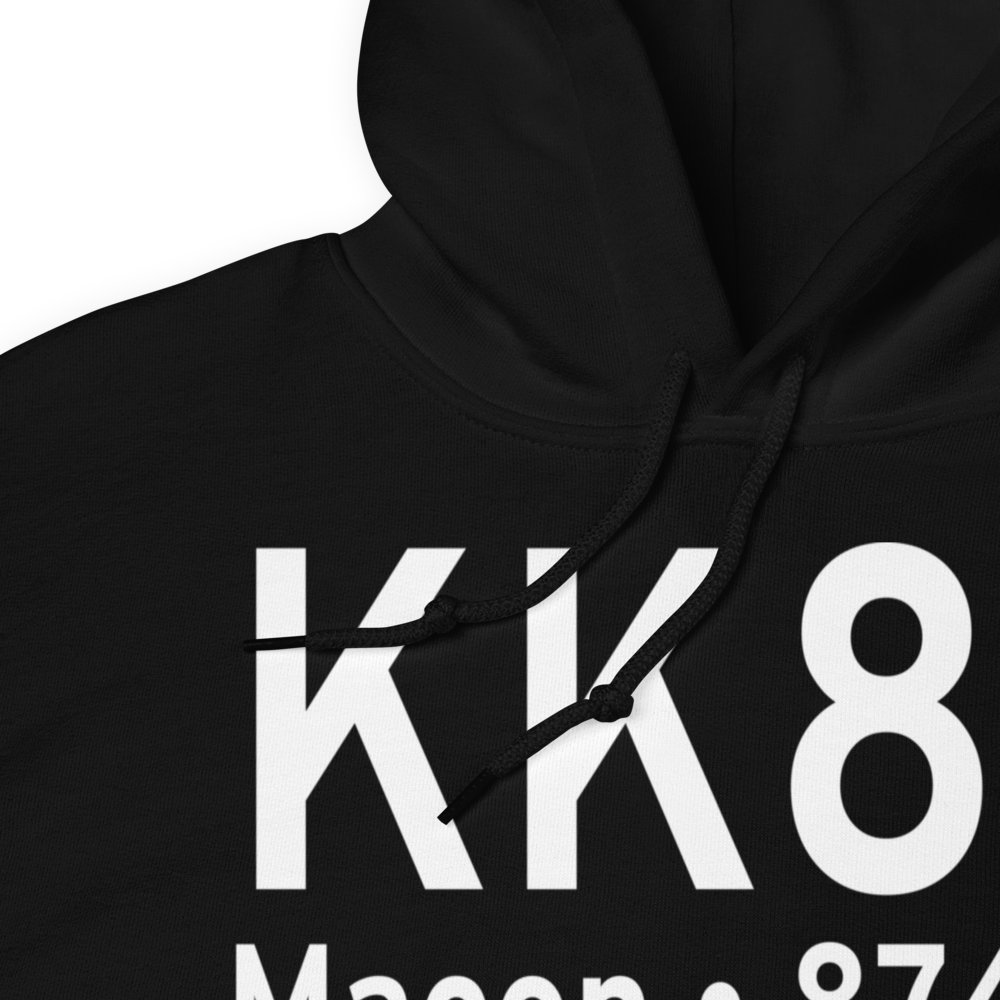 Macon Fower Memorial Airport (KK89) ICAO Hoodie Sweatshirt 