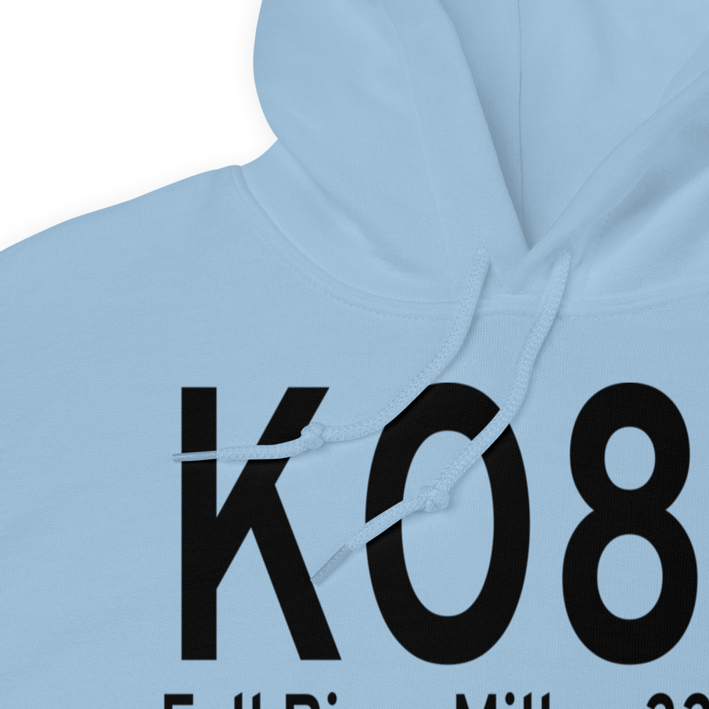 Fall River Mills Airport (KO89) ICAO Hoodie Sweatshirt 