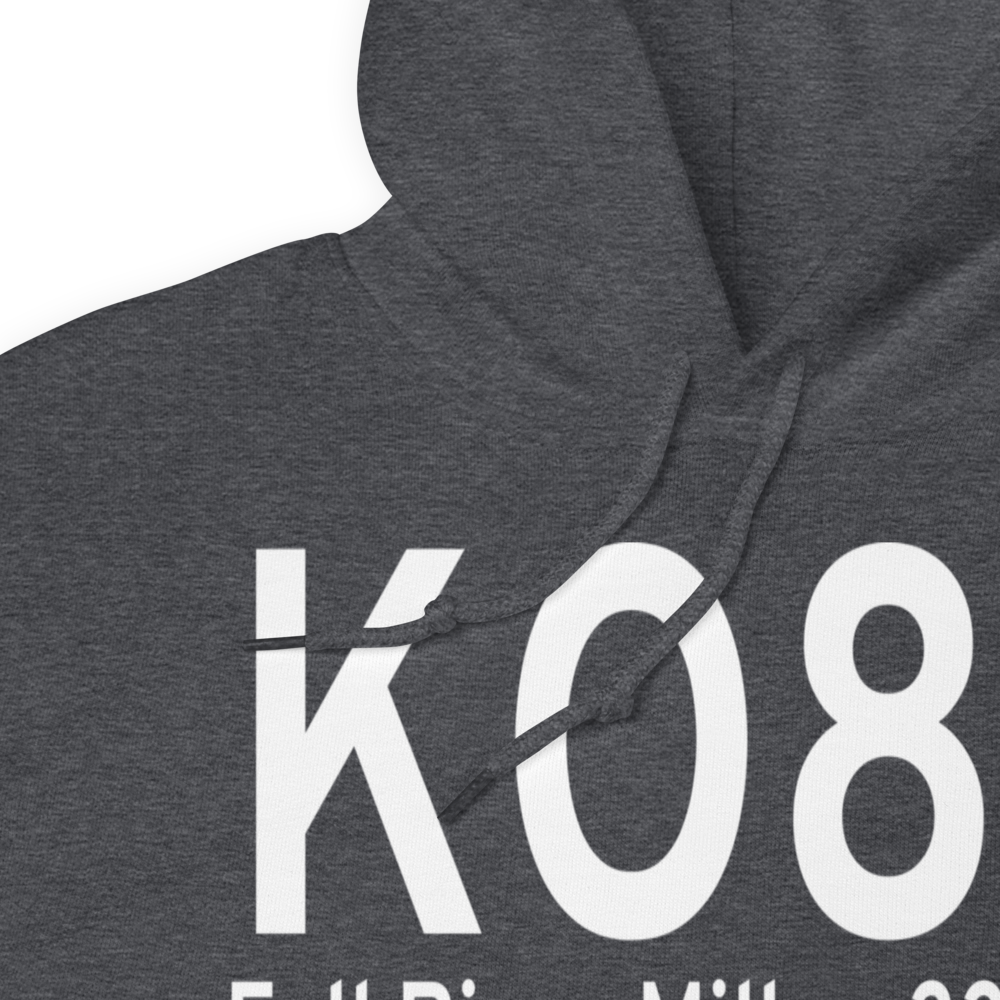 Fall River Mills Airport (KO89) ICAO Hoodie Sweatshirt 
