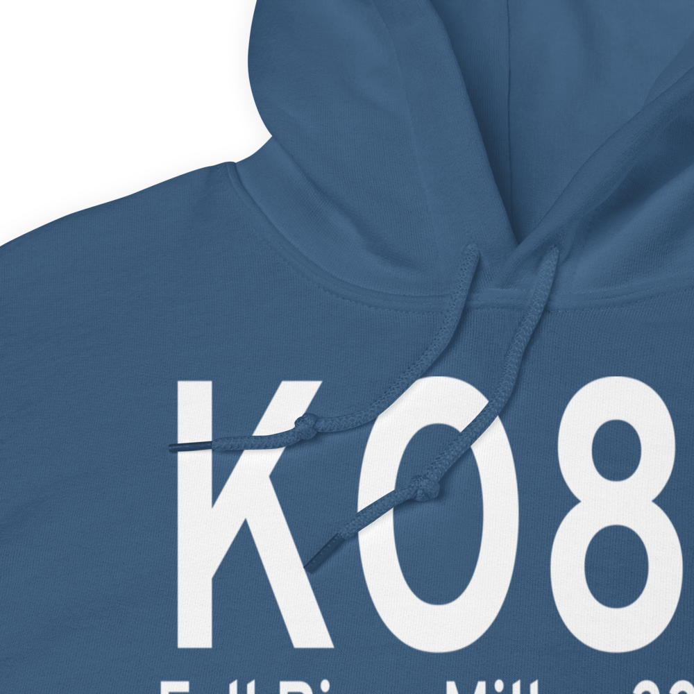 Fall River Mills Airport (KO89) ICAO Hoodie Sweatshirt 