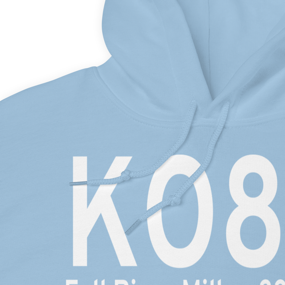 Fall River Mills Airport (KO89) ICAO Hoodie Sweatshirt 
