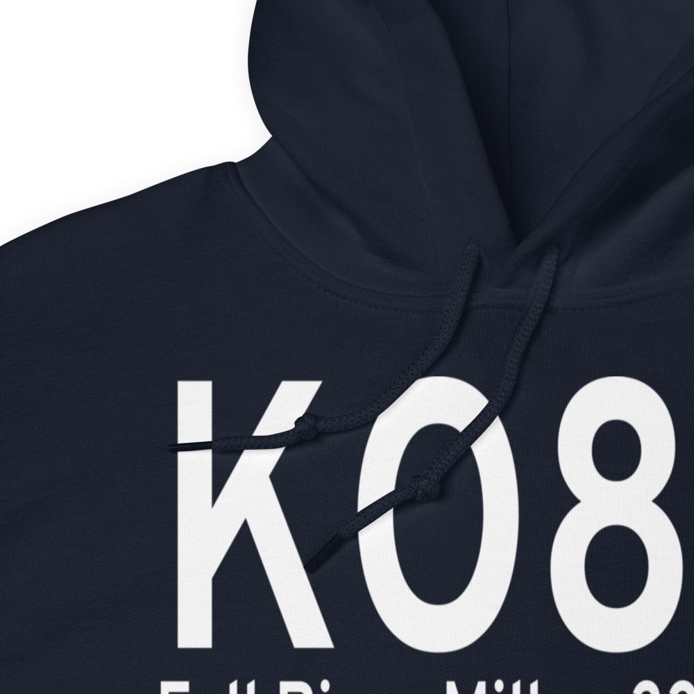 Fall River Mills Airport (KO89) ICAO Hoodie Sweatshirt 