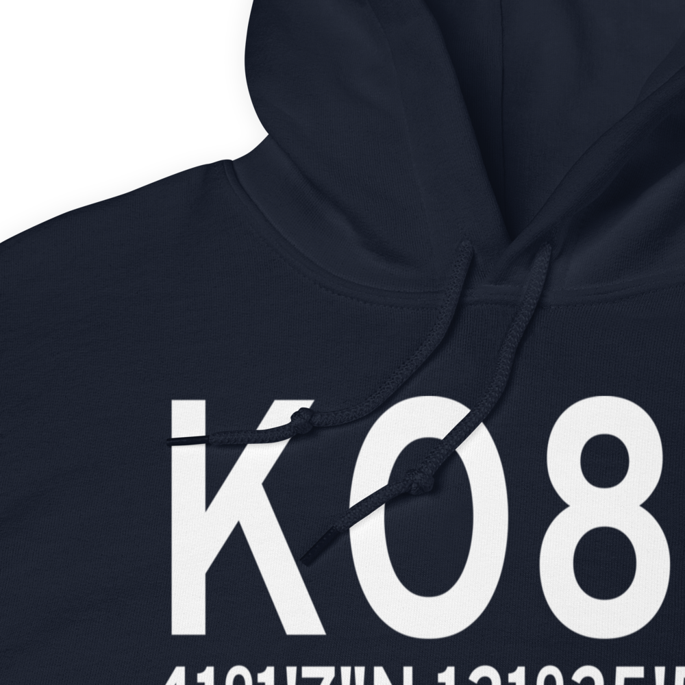 Fall River Mills Airport (KO89) ICAO Hoodie Sweatshirt 