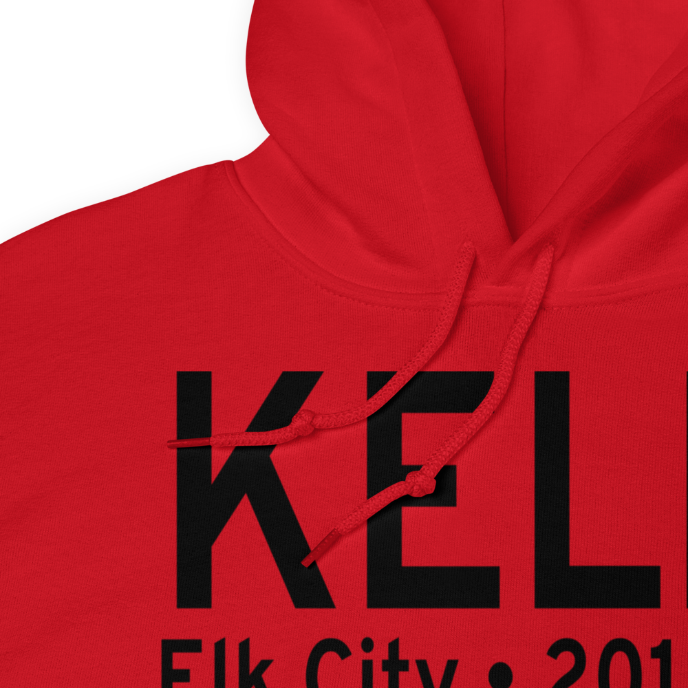 Elk City Regional Business Airport (KELK) ICAO Hoodie Sweatshirt 