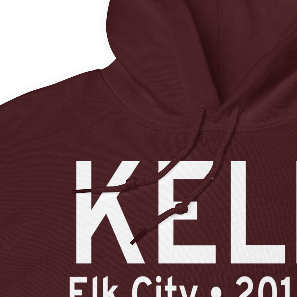 Elk City Regional Business Airport (KELK) ICAO Hoodie Sweatshirt 