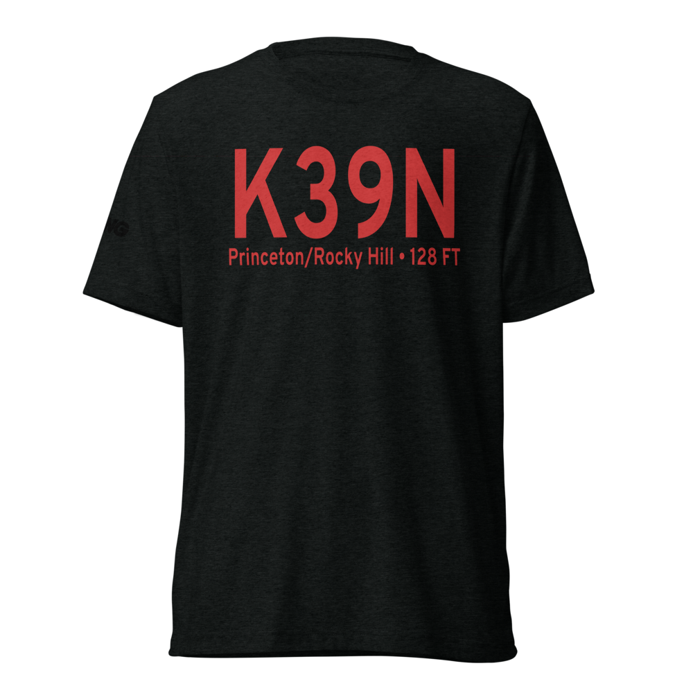 Princeton Airport (K39N) ICAO Tri-blend T-Shirt 
