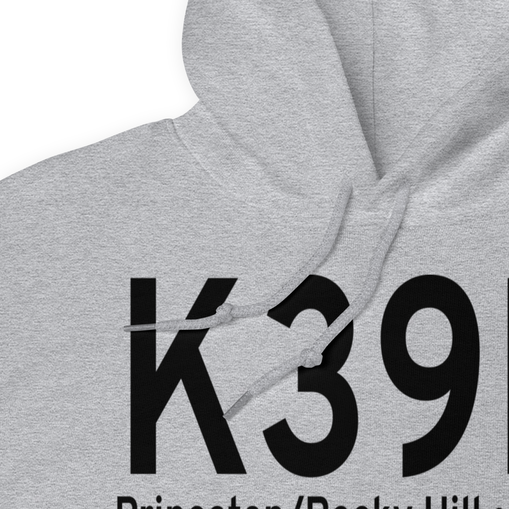 Princeton Airport (K39N) ICAO Hoodie Sweatshirt 
