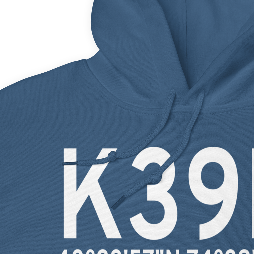 Princeton Airport (K39N) ICAO Hoodie Sweatshirt 