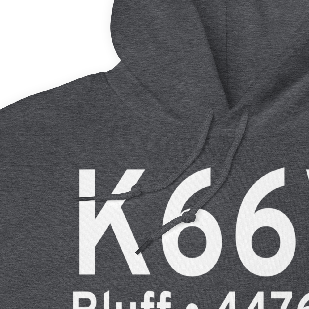 Bluff Airport (K66V) ICAO Hoodie Sweatshirt 