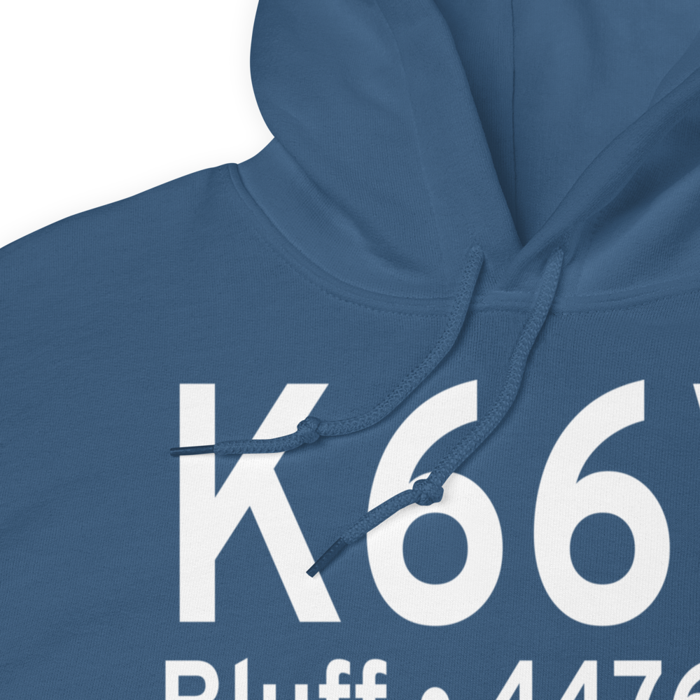 Bluff Airport (K66V) ICAO Hoodie Sweatshirt 