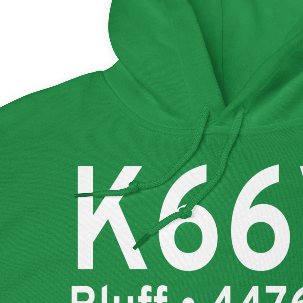 Bluff Airport (K66V) ICAO Hoodie Sweatshirt 