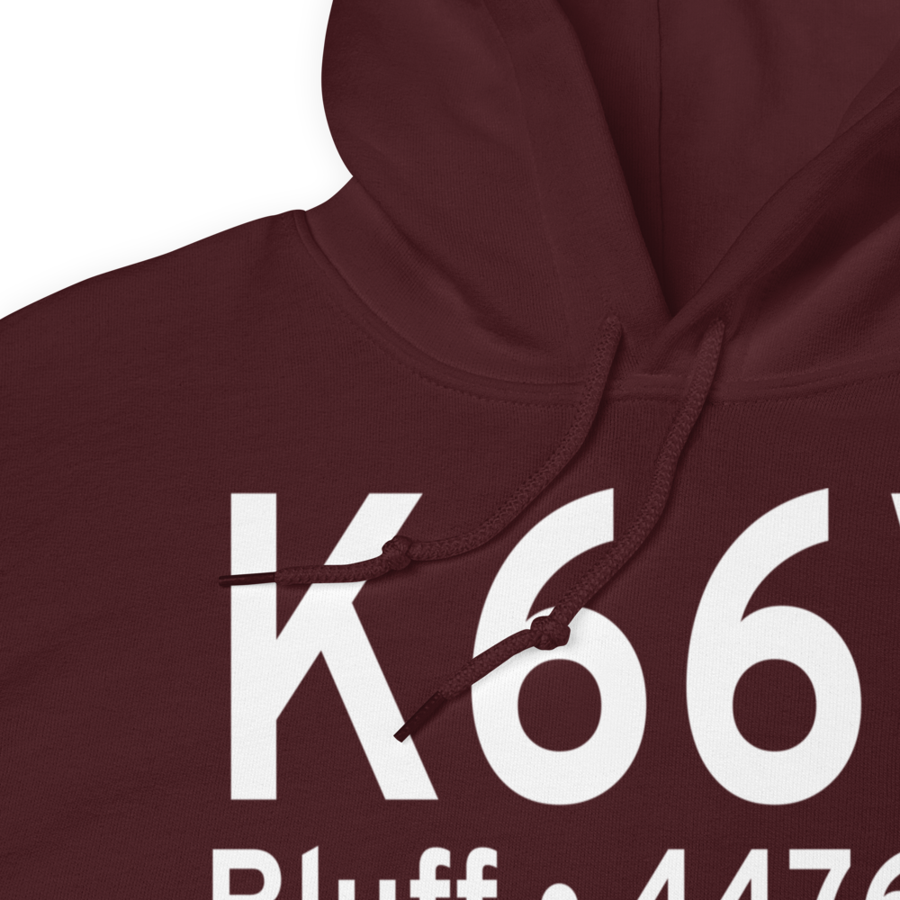 Bluff Airport (K66V) ICAO Hoodie Sweatshirt 