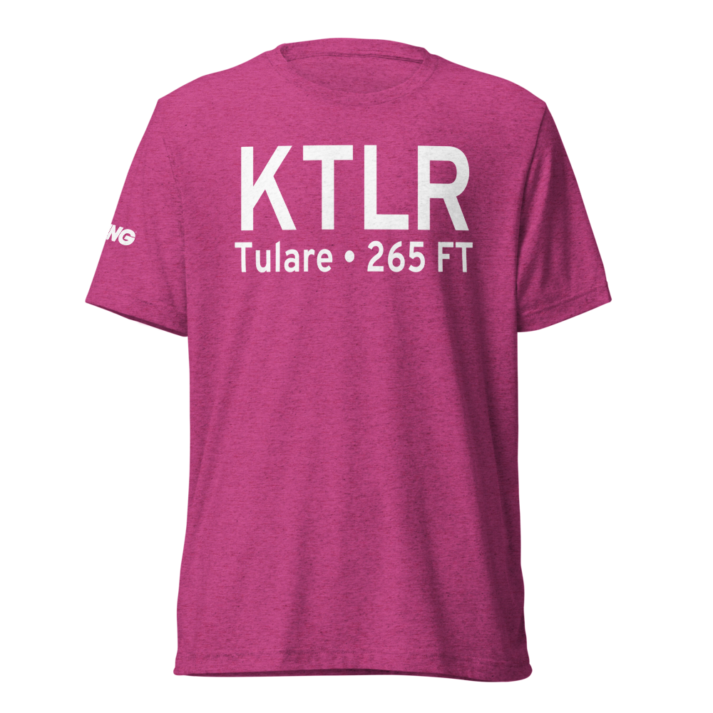 Mefford Field (KTLR) ICAO Tri-blend T-Shirt 