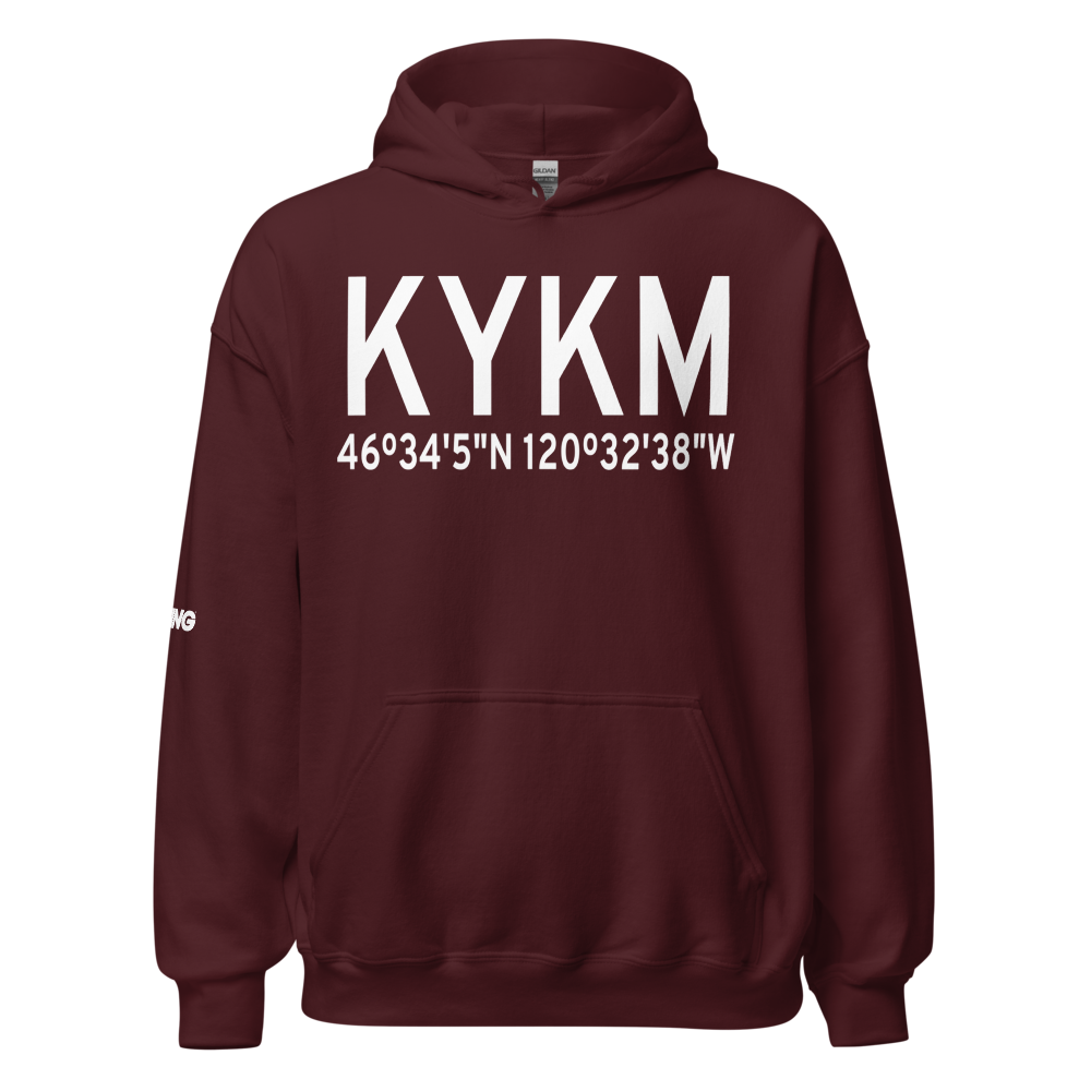 Yakima Air Terminal McAllister Field (KYKM) ICAO Hoodie Sweatshirt 