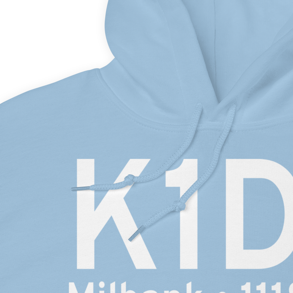 Milbank Municipal Airport (K1D1) ICAO Hoodie Sweatshirt 