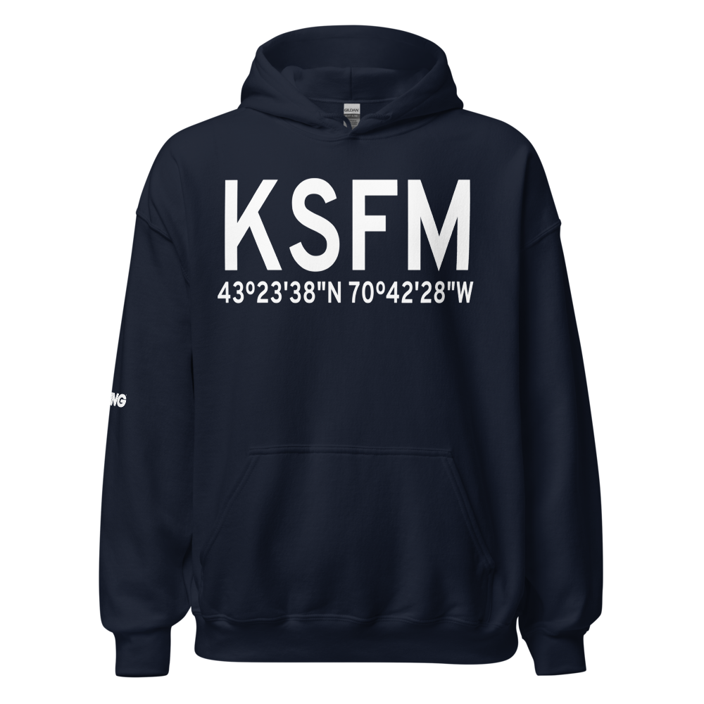 Sanford Seacoast Regional Airport (KSFM) ICAO Hoodie Sweatshirt 