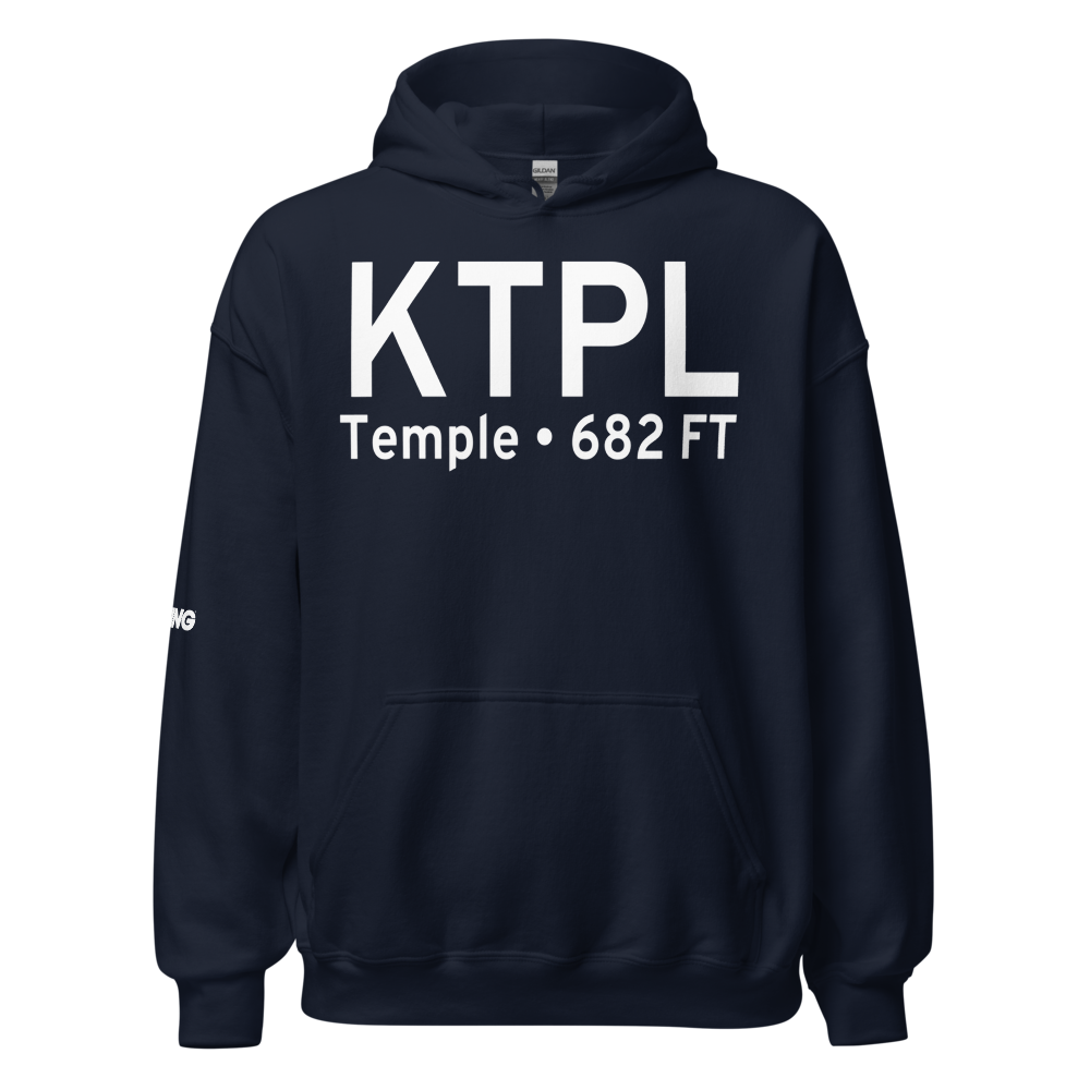 Draughon Miller Central Texas Regional Airport (KTPL) ICAO Hoodie Sweatshirt 