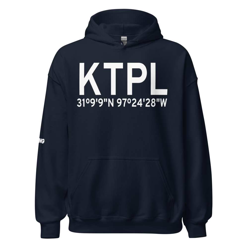 Draughon Miller Central Texas Regional Airport (KTPL) ICAO Hoodie Sweatshirt 