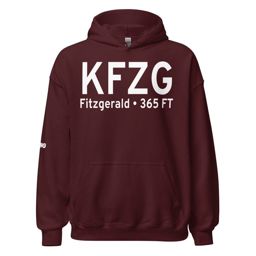 Fitzgerald Municipal Airport (KFZG) ICAO Hoodie Sweatshirt 