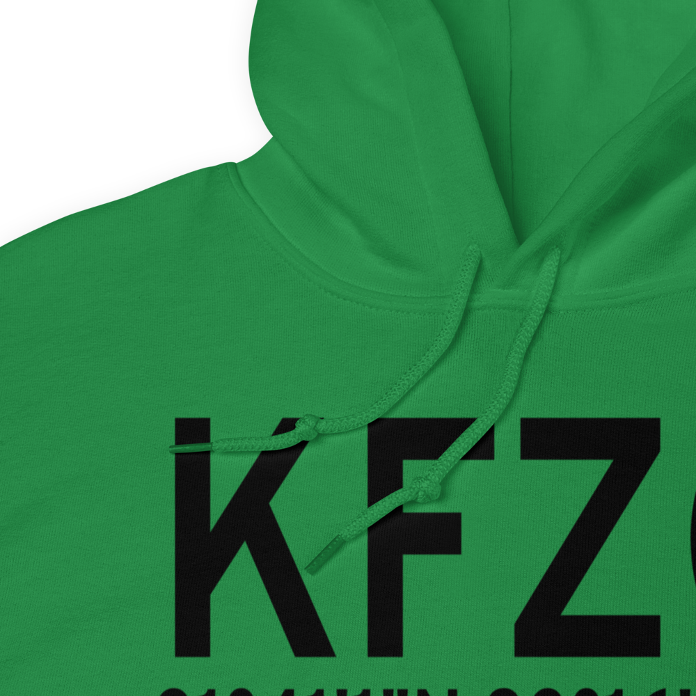 Fitzgerald Municipal Airport (KFZG) ICAO Hoodie Sweatshirt 