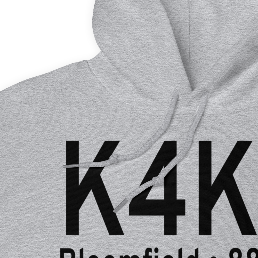 Bloomfield Municipal Airport (K4K6) ICAO Hoodie Sweatshirt 