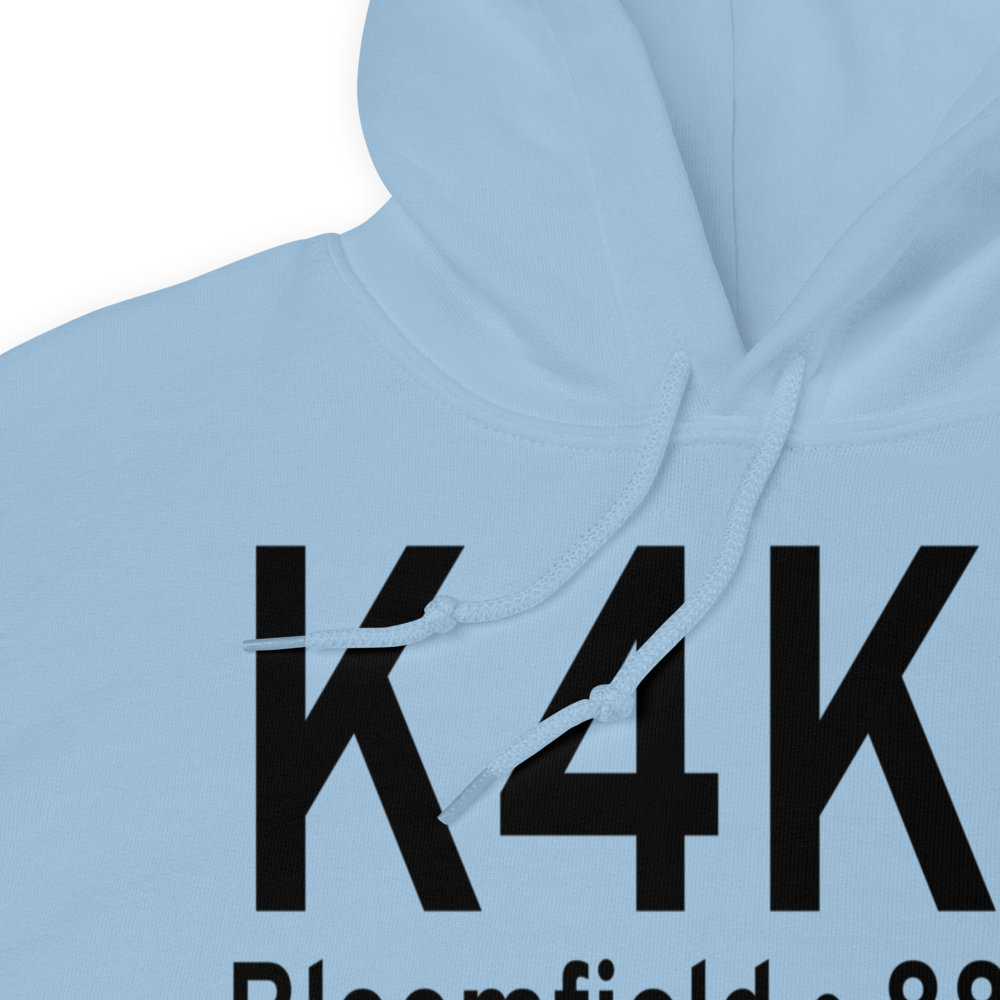 Bloomfield Municipal Airport (K4K6) ICAO Hoodie Sweatshirt 