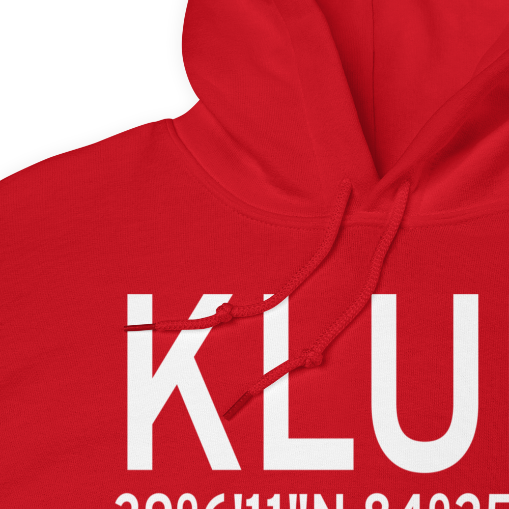 Cincinnati Municipal Airport Lunken Field (KLUK) ICAO Hoodie Sweatshirt 