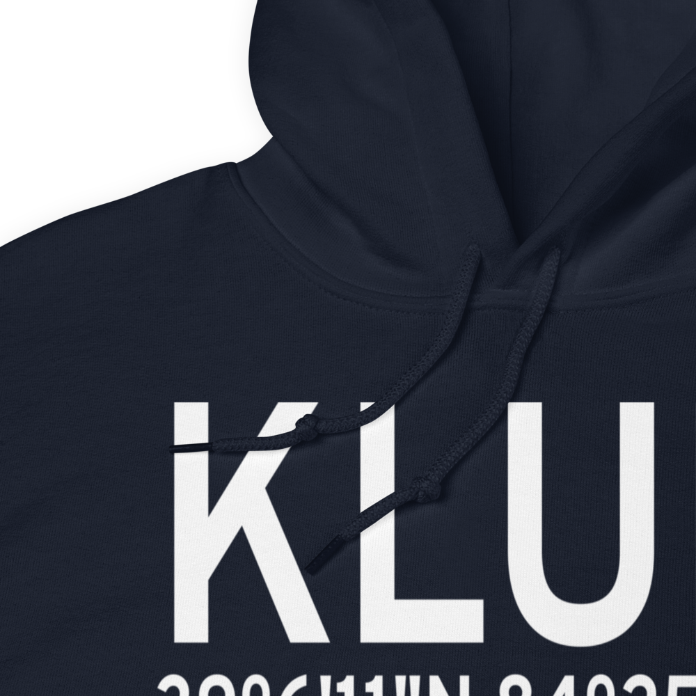Cincinnati Municipal Airport Lunken Field (KLUK) ICAO Hoodie Sweatshirt 