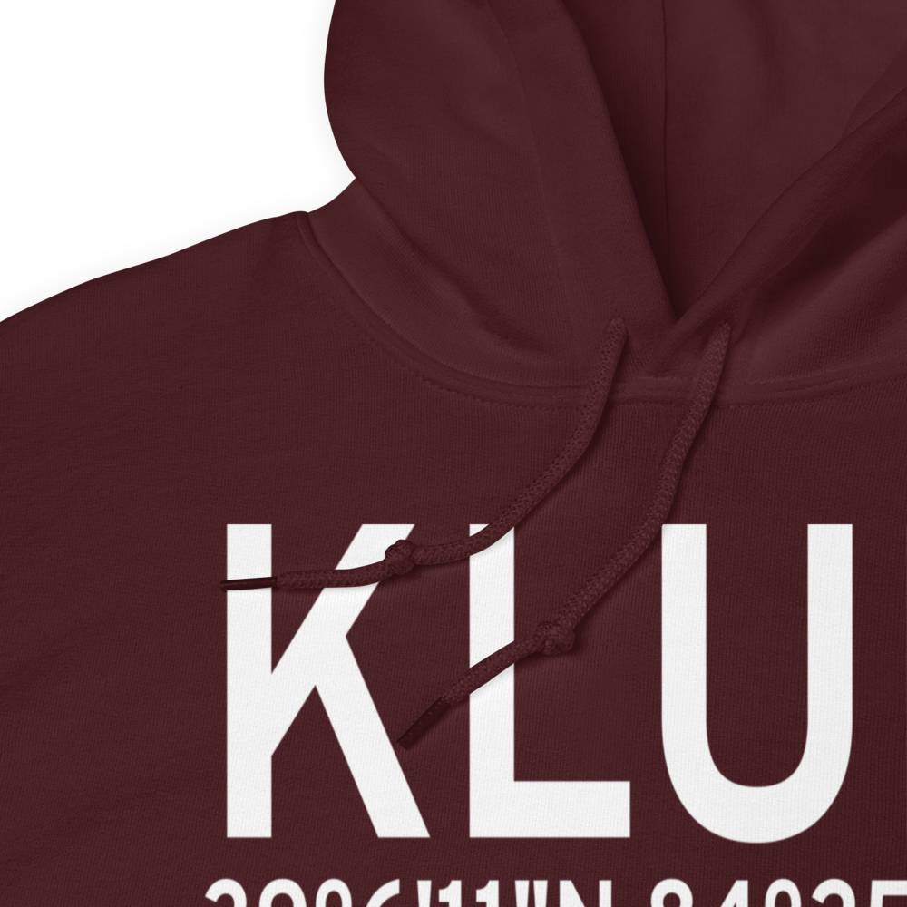 Cincinnati Municipal Airport Lunken Field (KLUK) ICAO Hoodie Sweatshirt 