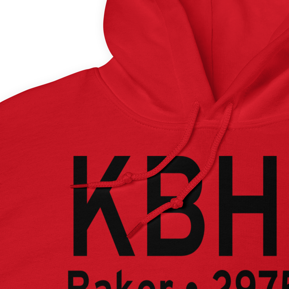Baker Municipal Airport (KBHK) ICAO Hoodie Sweatshirt 