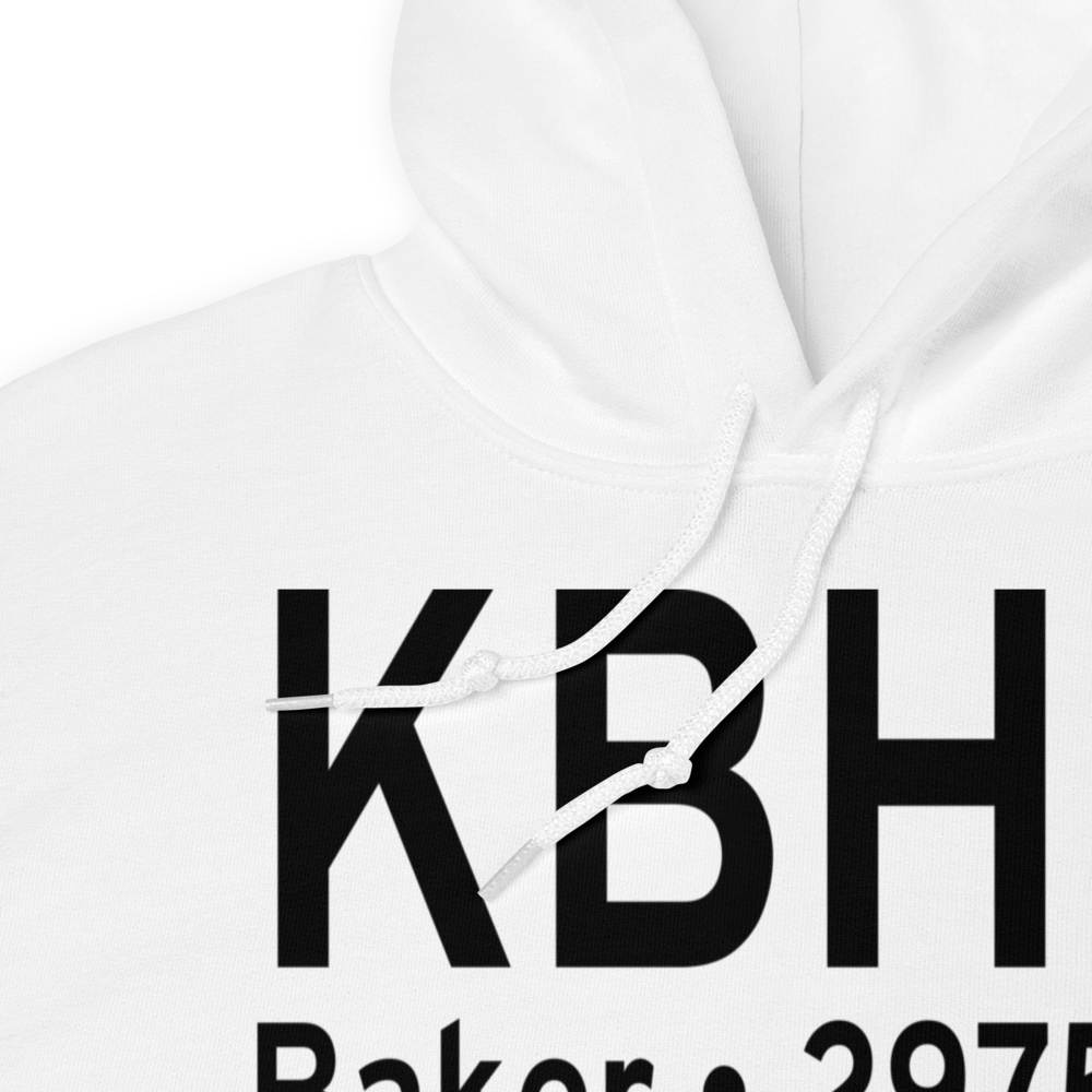 Baker Municipal Airport (KBHK) ICAO Hoodie Sweatshirt 