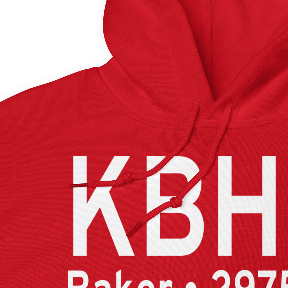 Baker Municipal Airport (KBHK) ICAO Hoodie Sweatshirt 