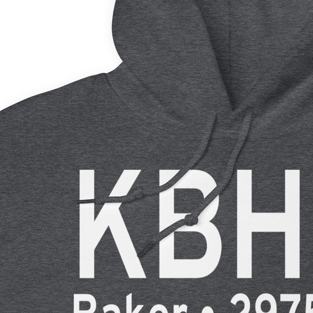 Baker Municipal Airport (KBHK) ICAO Hoodie Sweatshirt 