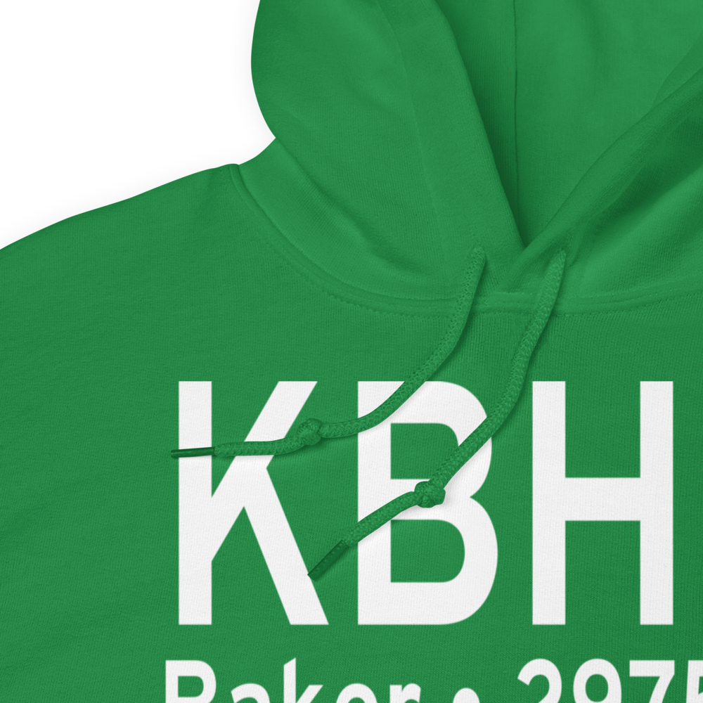Baker Municipal Airport (KBHK) ICAO Hoodie Sweatshirt 