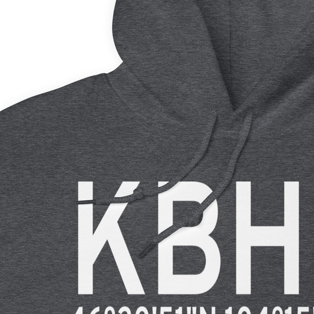 Baker Municipal Airport (KBHK) ICAO Hoodie Sweatshirt 