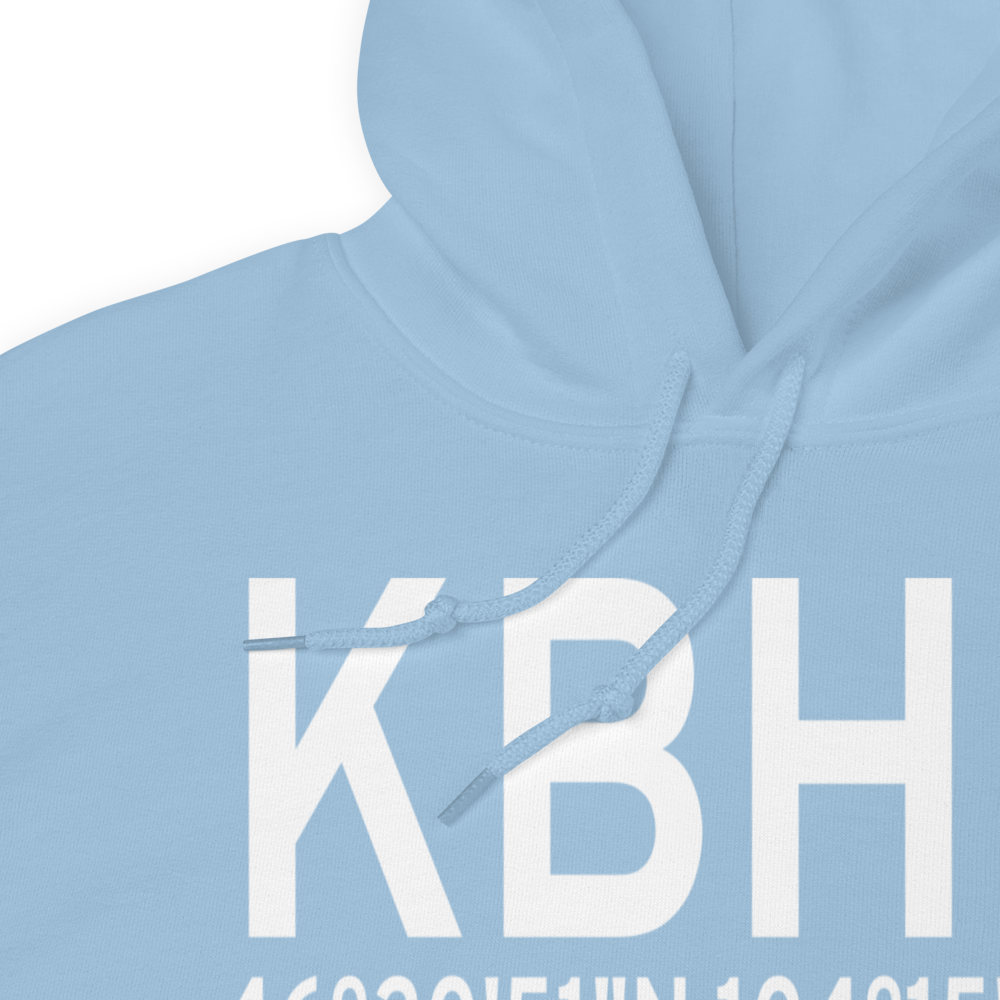 Baker Municipal Airport (KBHK) ICAO Hoodie Sweatshirt 