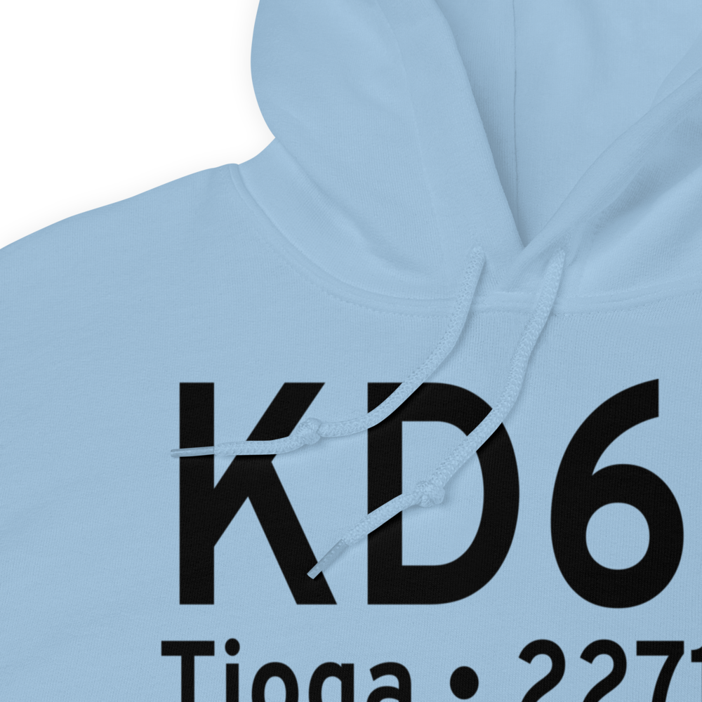 Tioga Municipal Airport (KD60) ICAO Hoodie Sweatshirt 