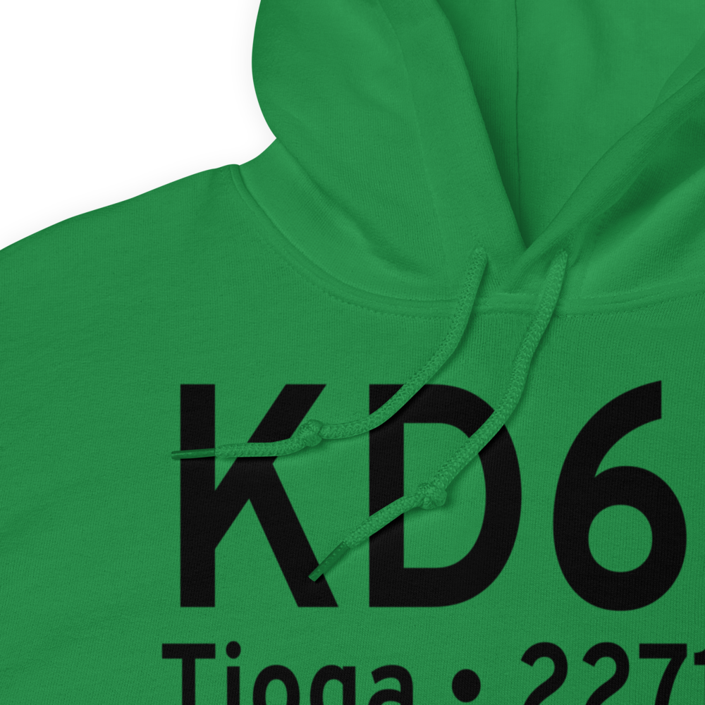 Tioga Municipal Airport (KD60) ICAO Hoodie Sweatshirt 