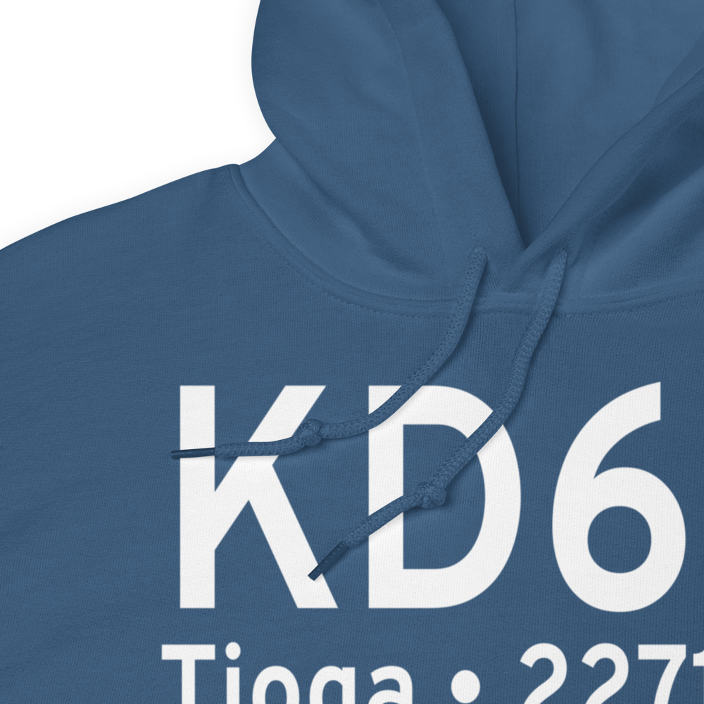 Tioga Municipal Airport (KD60) ICAO Hoodie Sweatshirt 