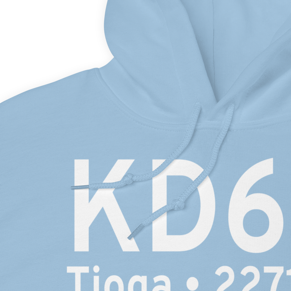 Tioga Municipal Airport (KD60) ICAO Hoodie Sweatshirt 