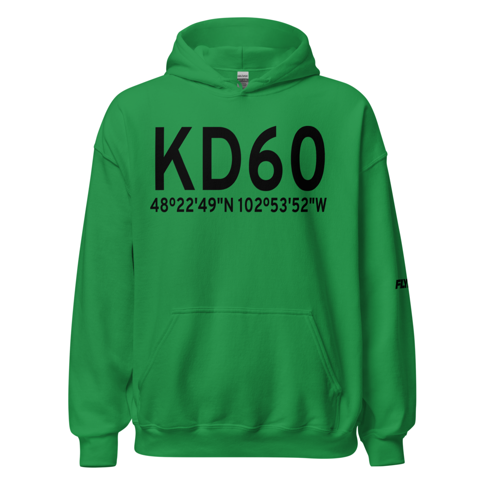 Tioga Municipal Airport (KD60) ICAO Hoodie Sweatshirt 