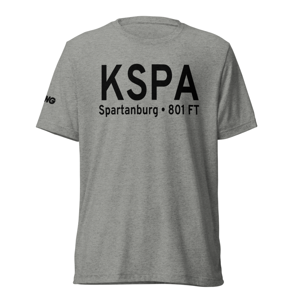 Spartanburg Downtown Memorial Airport (KSPA) ICAO Tri-blend T-Shirt 