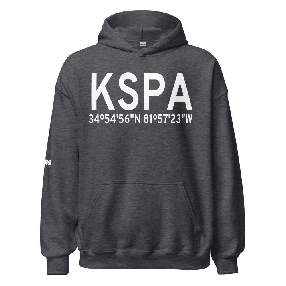 Spartanburg Downtown Memorial Airport (KSPA) ICAO Hoodie Sweatshirt 